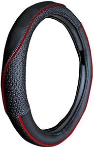 WolkomHome Ring Type Car Steering Wheel Cover (Black Crock) for Mahindra Thar