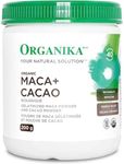 Organika Organic Maca and Cacao Powder- Gelatinized for Easy Absorption, Adaptogenic- 200g