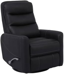 Parker Living Hercules - Black Manual Swivel Glider Recliner