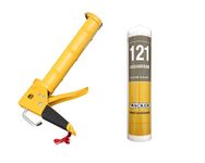Wacker 121 Professional German Silicone Sealant with Applicator Gun for Making Aquarium Rust Resistant Tanks, Fish Tanks | Strong Bonding, Gap Filling & Repair (310ml - Transparent)