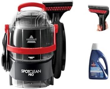 Bissell Spotclean Pro Portable Wet & Dry Vacuum Cleaner | Warm Water removes Curry & Tough Stains | Deep Cleans Carpet, Sofa, Curtains, Mattress & Much More | 2 Year Warranty