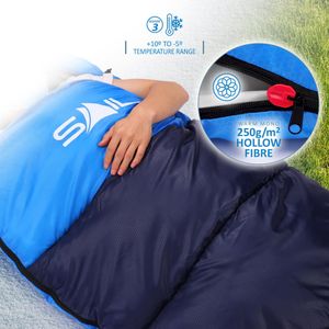 SAIL XL Sleeping Bag – Black, Extra Large, Lightweight Camping Gear
