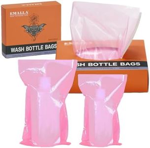 Tattoo Wash Bottle Bags - SOTICA 250pcs Tattoo Bottle Bags Pink Squeeze Bottle Bags Tattoo Bottle Covers Plastic Bags for Wash Bottle Pink Tattoo Supplies