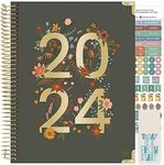 bloom daily planners HARDCOVER 2024 (8.5 x 11) Calendar Year Day Planner (January 2024 - December 2024) - Passion/Goal Organizer - Monthly & Weekly Inspirational Agenda Book - Dreams In Bloom