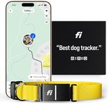 Fi Series 3 Smart Dog Collar - GPS Dog Tracker and Activity & Fitness Monitor, Waterproof, LED Light, Escape Alerts, Nationwide Coverage [Free 6 Month Membership] (Yellow, X-Large)