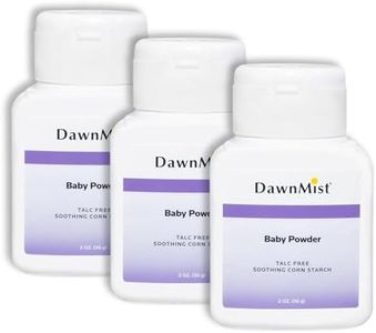 Dukal DawnMist Baby Powder with Cornstarch, 2 oz – Pack of 3 – Gentle, Talc-Free Powder for Soft Skin, Diaper Rash Relief, and Everyday Use