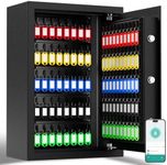 XDeer 212-Key Wifi Safe Wall Mount with Advanced Anti-Theft & LED Light, Key Cabinet with Combo & Key Lock for Hotels, Offices & Car Dealerships 1PCS