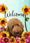 Goldendoodle Apricot - Best of Breed HHS Welcome Garden Flag