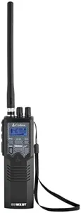 Cobra HH50WXST Handheld CB Radio - Emergency Radio with Access to Full 40 Channels and NOAA Alerts, Earphone Jack, 4 Watt Power Output, Noise Reduction and Dual Channel Monitoring, Black