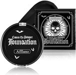 Black Face Body Paint Cream to Powder Foundation Makeup, Gothic Black Facepaint Halloween Makeup for Kids & Adults, Pro Body Paint for Cosplay, SFX, Emo, Clown, Zombie, Vampire, Theater, Film,Skeleton