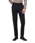 Calvin Klein Men's Modern Stretch Wrinkle Resistant Chino Pants in Slim Fit, Black, 32W x 32L