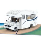 papercrush® Pop-Up Card Camping with Motorhome [New!] - 3D Funny Birthday Card or Gift Voucher for Campsite, Camping Gift for Women, Men & Retirees, Voucher for Camper Van or Travel