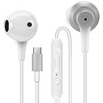 MAS CARNEY USB C Headphones TH4, Built-in Digital Chipset, Microphone, and Remote Control, Metal Earphones Compatible with Samsung, Huawei, OPPO, VIVO, Honor, Google Pixel smartphones, and iPads