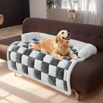 Topchances Pet Couch Covers for Sofa, Dog Sofa Bed Mat,Furniture Protector Pet Sofa Mat for Dogs and Cats, Blue grey, 75 * 75 * 13cm