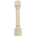 Ekena Millwork COL05X05X35TRRW 5-Inch W x 5-Inch D x 35 1/2-Inch H Traditional Cabinet Column, Rubberwood