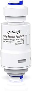 Frizzlife Water Filter Pressure Regulator Protection Valve for Reverse Osmosis & Water Filter System, 60PSI, 1/4” Quick Connect Push Fit, PRV01