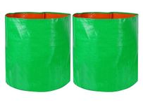 ROOT FRESH 24” x 24” (Pack of 2) HDPE UV Treated Big Size Grow Bags for Terrace and Vegetable Gardening | 260 GSM Growing Bag - Enhance Your Green Space with Easy-to-Use Planting Solutions.