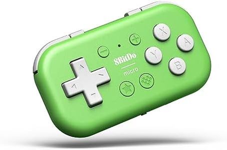 8Bitdo Micro Bluetooth Gamepad Pocket-sized Mini Controller for Switch, Android, and Raspberry Pi, Supports Keyboard Mode (Green)