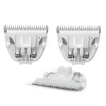 3 PCS Standard Size Replaceable Ceramic Blades Set Pet Hair Clipper,Cat Dog Common Use Clipper Blade (3pcs Blades)