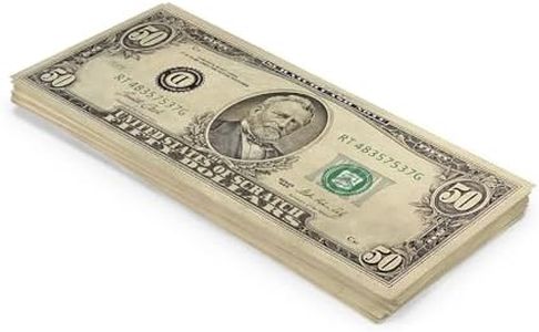 Scratch Cash Dollars Old Style - batte de 100 x $ 50 Dollars (taille Réelle), Argent pour Jouer, Props Money