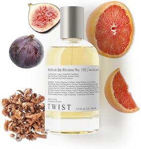 Twist Rich on the Riviera No. 192 - Inspired by Acqua Di Parm. Fico Di Amalfi, Long-Lasting Perfume for Women and Men, Fig & Citrus Fragrance, Paraben-Free, Clean, Unisex – Spray 100 ml | 3.4 fl. oz.