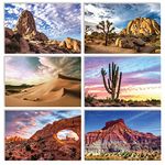 50 Pack All Occasion Greeting Cards, Assorted Desert Landscape Note Cards with Envelopes, 4 x 6 inch, 6 Arid Landscape Designs, Blank Inside, by Better Office Products