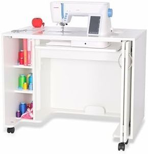 Arrow 2011 Mod Squad Modular Sewing, Cutting, Quilting, Crafting Cabinet, Portable with Wheels and Airlift, White Finish