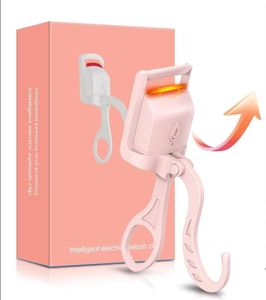 HOTRYEE Heated Eyelash Curler, 5S Fast Heating Electric Eyelash Curler, Safe Anti-Scald Eyelash Curlers with Silicone Pad, Type-C Quick Charge, Intelligent Temp Control, 24H Long-Lasting Curls (Pink)