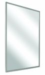 Bradley 781-018300 Roll-Formed Channel Frame Float Glass Mirror, 18" Width x 30" Height