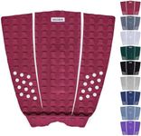 Modern Grips Surfboard Traction Pad 3-Piece (Dark Red Burgundy/White)