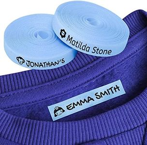 100 Etichette blu personalizzate in ferro su tessuto per contrassegnare i vostri vestiti con varie Icone. Etichette personalizzate con certificato biologico
