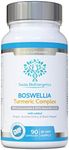 Boswellia & Turmeric Complex – 90 Capsules – Super High Strength Curcumin containing Minimum 95% Curcumoids & 65% Boswellic Acid - UK Made