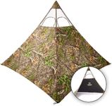 Nukem Grab & Go Hunting Ground Blind - Mossy Oak Obsession - Lightweight Stake-Free Pop Up Turkey & Deer Blind (X-Large)