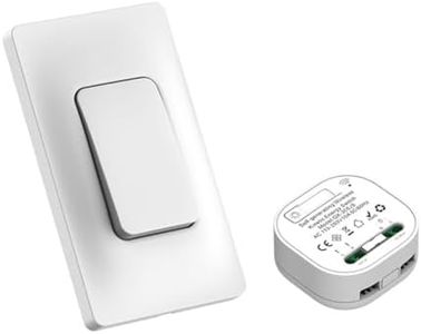 Biafiog Self Powered Wireless Light Switch and Receiver Kit Remote Control Wall Switch Lighting Fixtures