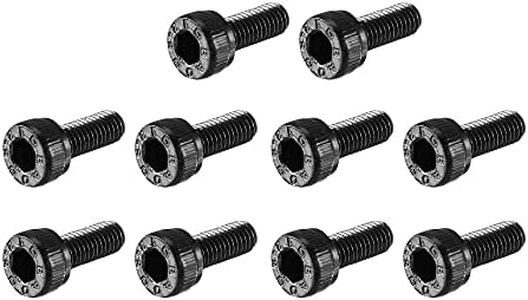 sourcing map 100pcs M3x8mm Vis à Tête Cylindrique à Six Pans Creux Tête Hexagonale Boulon en Acier Allié 12.9 Noir