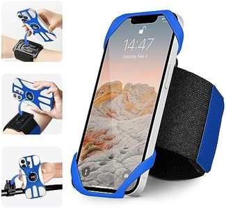 HLOMOM 3in1 Phone Holder for Running,Arm Band/Wrist Holder/Bike Mount,Phone Armbands 360° Rotation & Detachable Fit All 4.5-7" Cellphone for iPhone 16/15/Pro/ProMax/14/13/12/mini/Pro Max/XS/XR