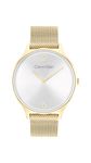 Calvin Klein Analogue Quartz Watch for Women with Gold Colored Stainless Steel mesh Bracelet - 25200003