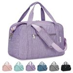 for Easyjet Airlines Cabin Bag 45X36X20 Underseat Travel Duffel Bag Holdall Tote with Wet Pocket Carry on Luggage Overnight for Women and Men 25L (Purple)