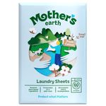 Mother’s Earth Laundry Detergent Sheets – Lightweight Laundry Sheets | Plastic-Free Packaging | Suitable for Everyday Washing | Fresh Cotton