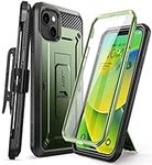 SUPCASE Outdoor Case for iPhone 14 Plus (6.7 Inch) Mobile Phone Case 360 Degree Case Bumper Protective Cover [Unicorn Beetle Pro] with Screen Protector 2022 Edition (Green)