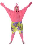 INTIMO Nickelodeon Mens' Spongebob Squarepants Patrick Star Sleep Union Suit (XXS/XS) Pink