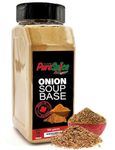 PureSpice Onion Soup Base 600 Grams | Restaurant Grade, Vegan, Kosher Powder Seasoning | Premium Flavor for Cooking, Meat, Steak Rub and Sauce (Onion Soup Base)