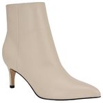 Nine West Women's Sheeba Ankle Boot, Cream Leather 150, 5