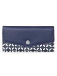 Nautica Money Manager RFID Women’s Wallet Clutch Organizer, Navy & White