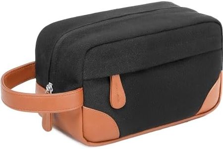 Toiletry Bag Men Travel Toiletries Bag Mens Shaving Kit Travel Bag Toiletries Travel Organizer (Black)