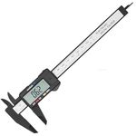 digital vernier calipers with large LCD screen electronic vernier caliper thickness measuring Tool 0-6 in/0-150 mm auto off featured. (Plastic caliper)