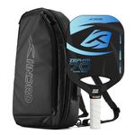 Hundred Zephyr 70 Wide Pickleball Paddle | 13mm Core | Power Play | Free Bag Included (Black/Blue)