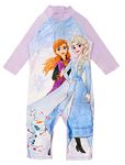 Disney Girls Frozen Sun Suit (Lilac, 4-5 Years)