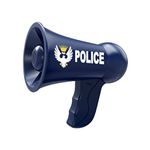 Amosfun Halloween Kids Policeman's Megaphone Toy Role Cosplay Policeman Accessory Funny Guide Loudspeaker Toy for Kids Children (without Batteries)