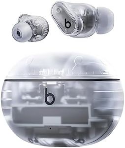 Beats Studio Buds + (2023) – True Wireless Noise Cancelling Earbuds, Enhanced Apple & Android Compatibility, Built-in Microphone, Sweat-Resistant Bluetooth Headphones, Spatial Audio – Transparent